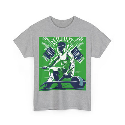 boostlete-am-crew-scene-rower-grainy-bold-0172 — Unisex Heavy Cotton Tee (Gildan 5000)