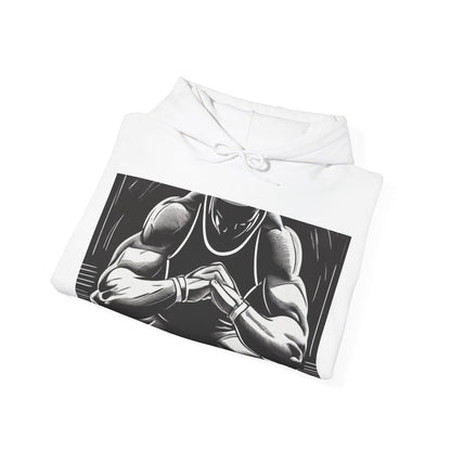 boostlete-pr-season-scene-athlete-outline-athletic-0144 — Unisex Heavy Blend Hooded Sweatshirt (Gildan)