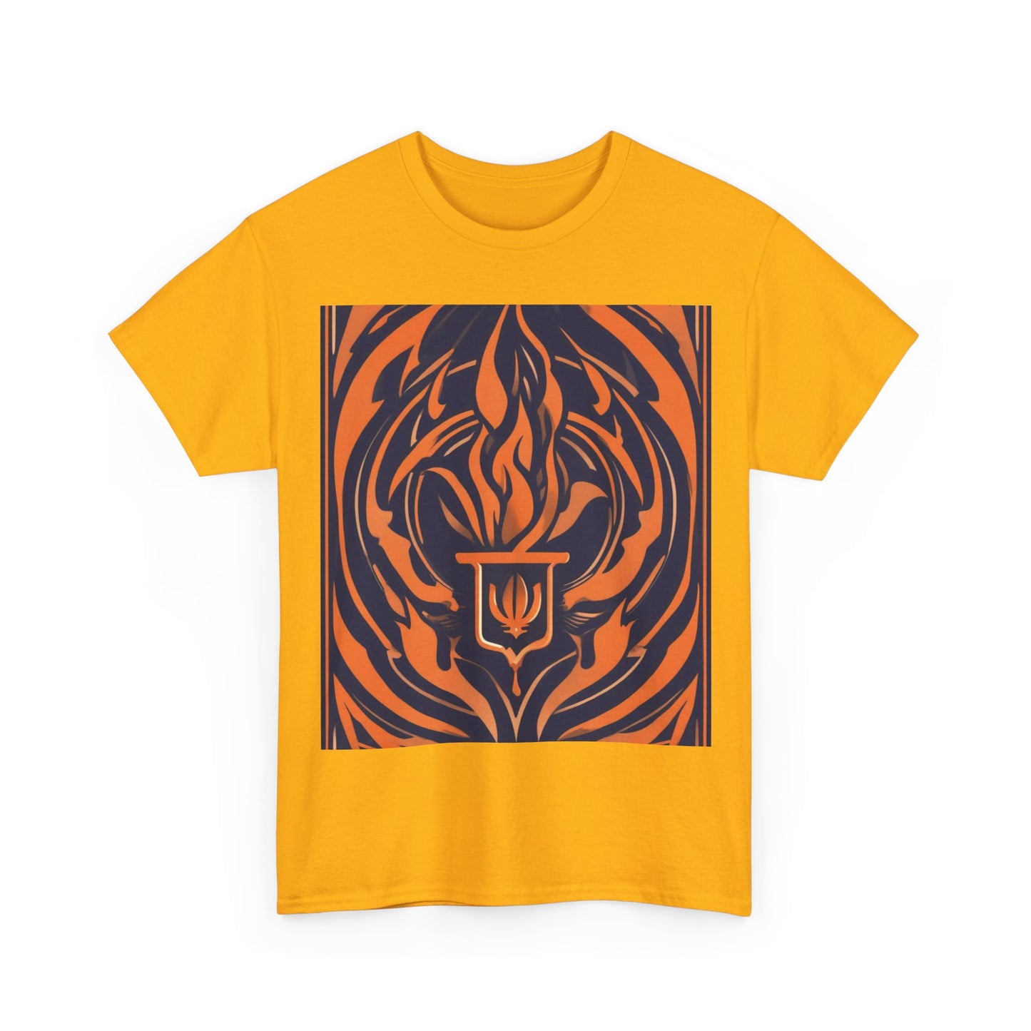 boostlete-quiet-power-icon-flame-duotone-athletic-0158 — Unisex Heavy Cotton Tee (Gildan 5000)