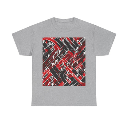 boostlete-pr-season-scene-marathoner-outline-modern-0124 — Unisex Heavy Cotton Tee (Gildan 5000)