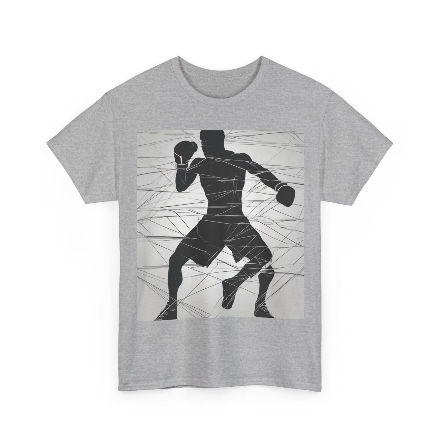 boostlete-mile-by-mile-scene-boxer-motion-geometric-0028 — Unisex Heavy Cotton Tee (Gildan 5000)
