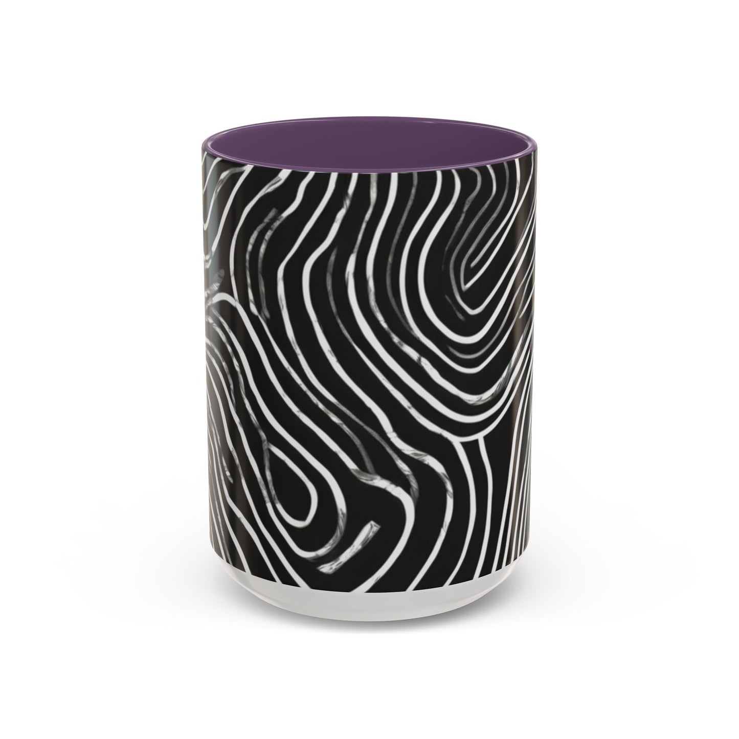 boostlete-field-day-pattern-topographic-badge-0307 — Accent Mug 11oz/15oz