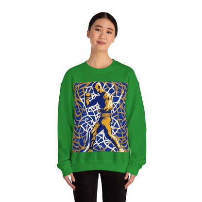 boostlete-field-day-scene-boxer-offset-paper-0776 — Unisex Heavy Blend Crewneck (G18000)
