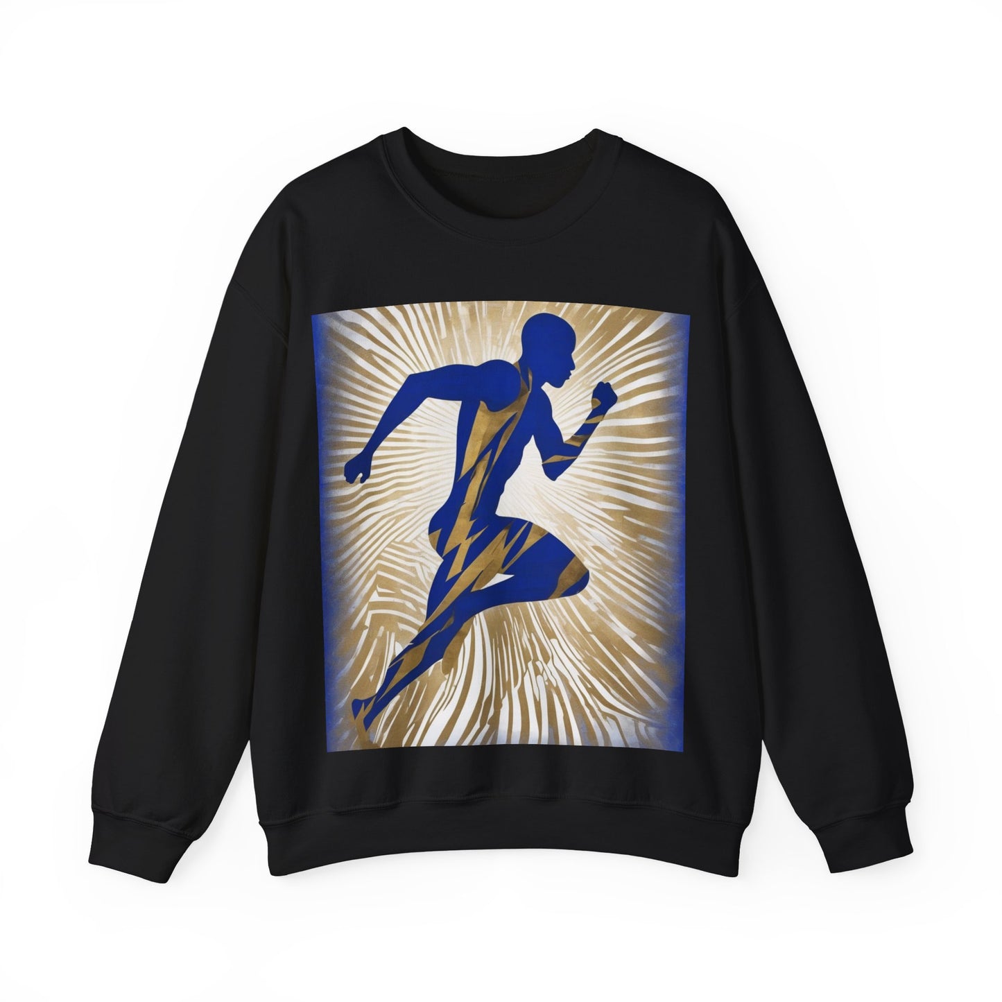 boostlete-field-day-scene-sprinter-motion-paper-0496 — Unisex Heavy Blend Crewneck Sweatshirt (Gildan)
