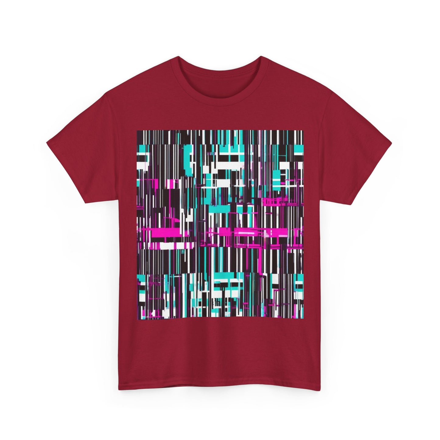 boostlete-am-crew-pattern-barcode-bold-0023 — Unisex Heavy Cotton Tee (Gildan 5000)