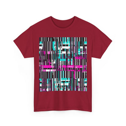boostlete-am-crew-pattern-barcode-bold-0023 — Unisex Heavy Cotton Tee (Gildan 5000)