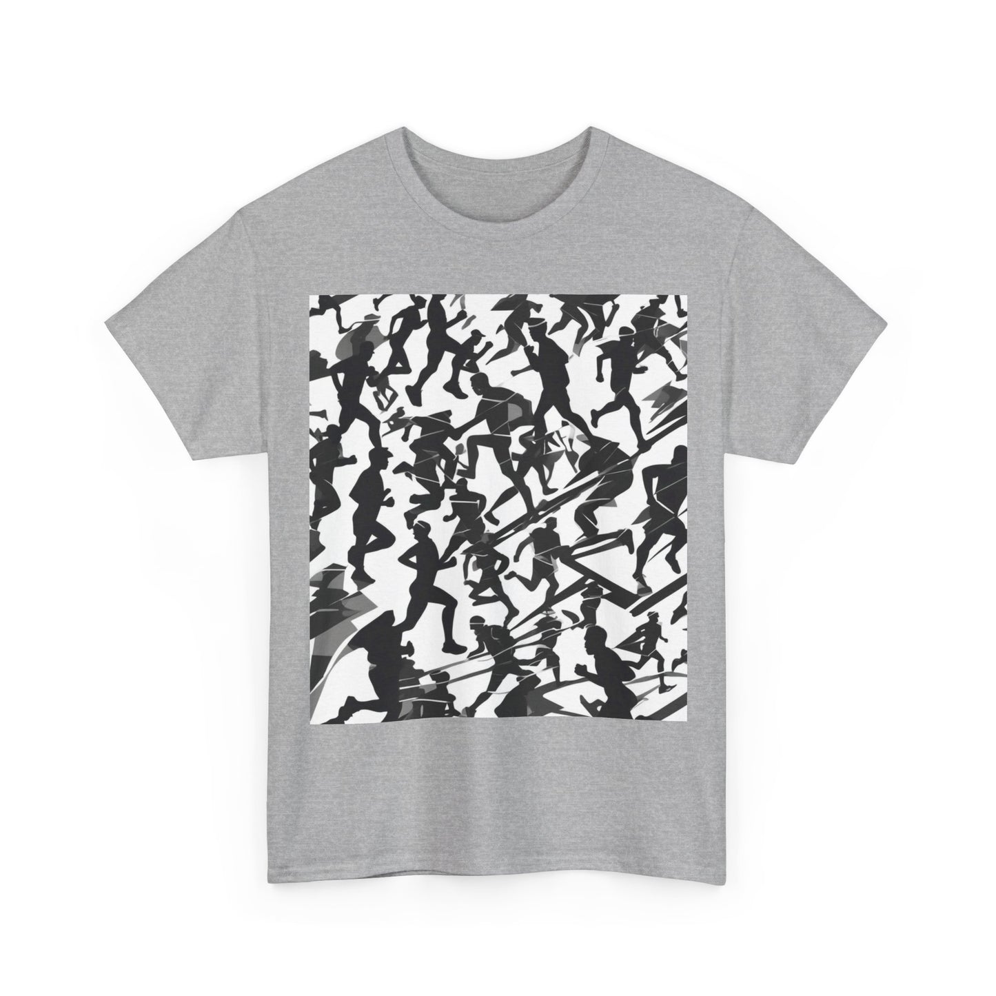 boostlete-field-day-scene-marathoner-motion-paper-0156 — Unisex Heavy Cotton Tee (Gildan 5000)