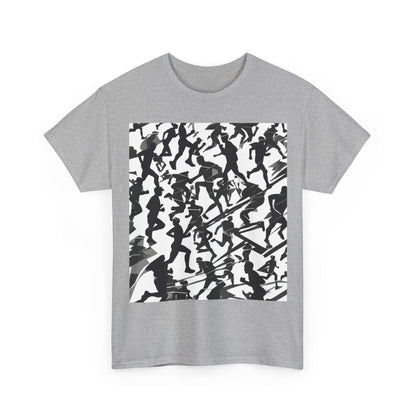 boostlete-field-day-scene-marathoner-motion-paper-0156 — Unisex Heavy Cotton Tee (Gildan 5000)