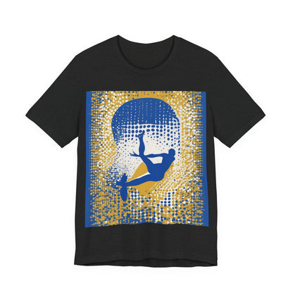 boostlete-field-day-icon-swimmer-halftone-paper-0246 — Unisex Jersey Short Sleeve (B+C 3001)