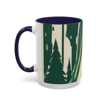 boostlete-quiet-power-icon-water-glitch-retro-0186 — Accent Mug 11oz/15oz