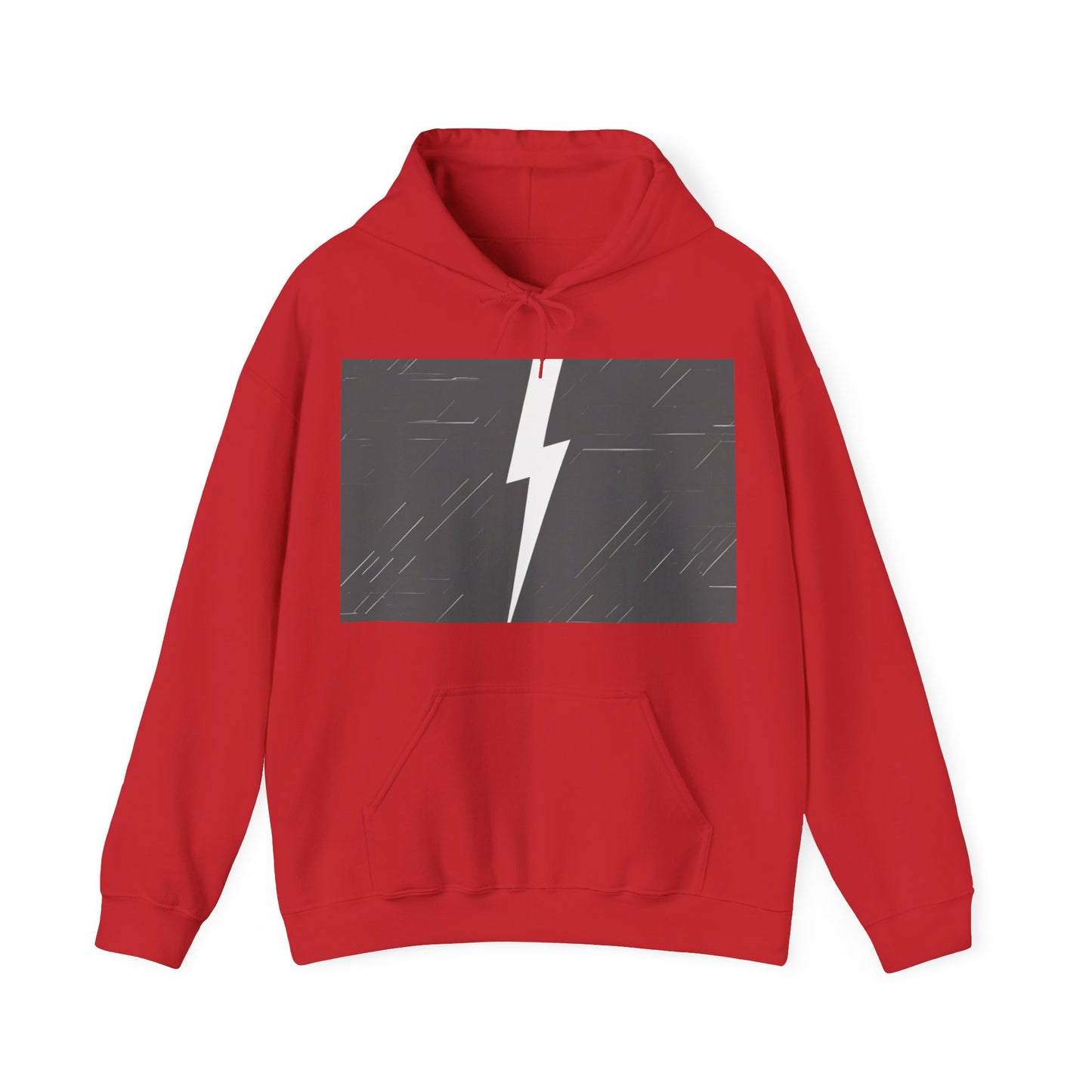 boostlete-am-crew-icon-lightning-glitch-vector-0590 — Unisex Heavy Blend Hoodie (G18500)