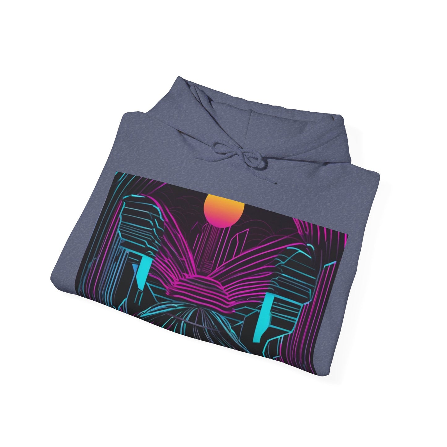boostlete-rise-grind-icon-sunrise-motion-paper-0962 — Unisex Heavy Blend Hoodie (G18500)