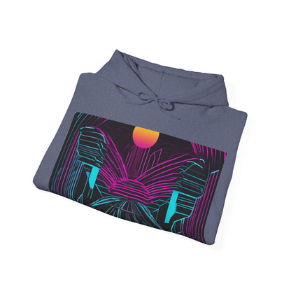 boostlete-rise-grind-icon-sunrise-motion-paper-0962 — Unisex Heavy Blend Hoodie (G18500)
