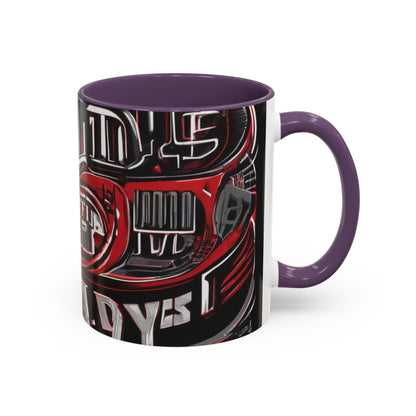 boostlete-boost-mode-type-win-the-day-outline-over-solid-monoline-0477 — Accent Mug 11/15oz