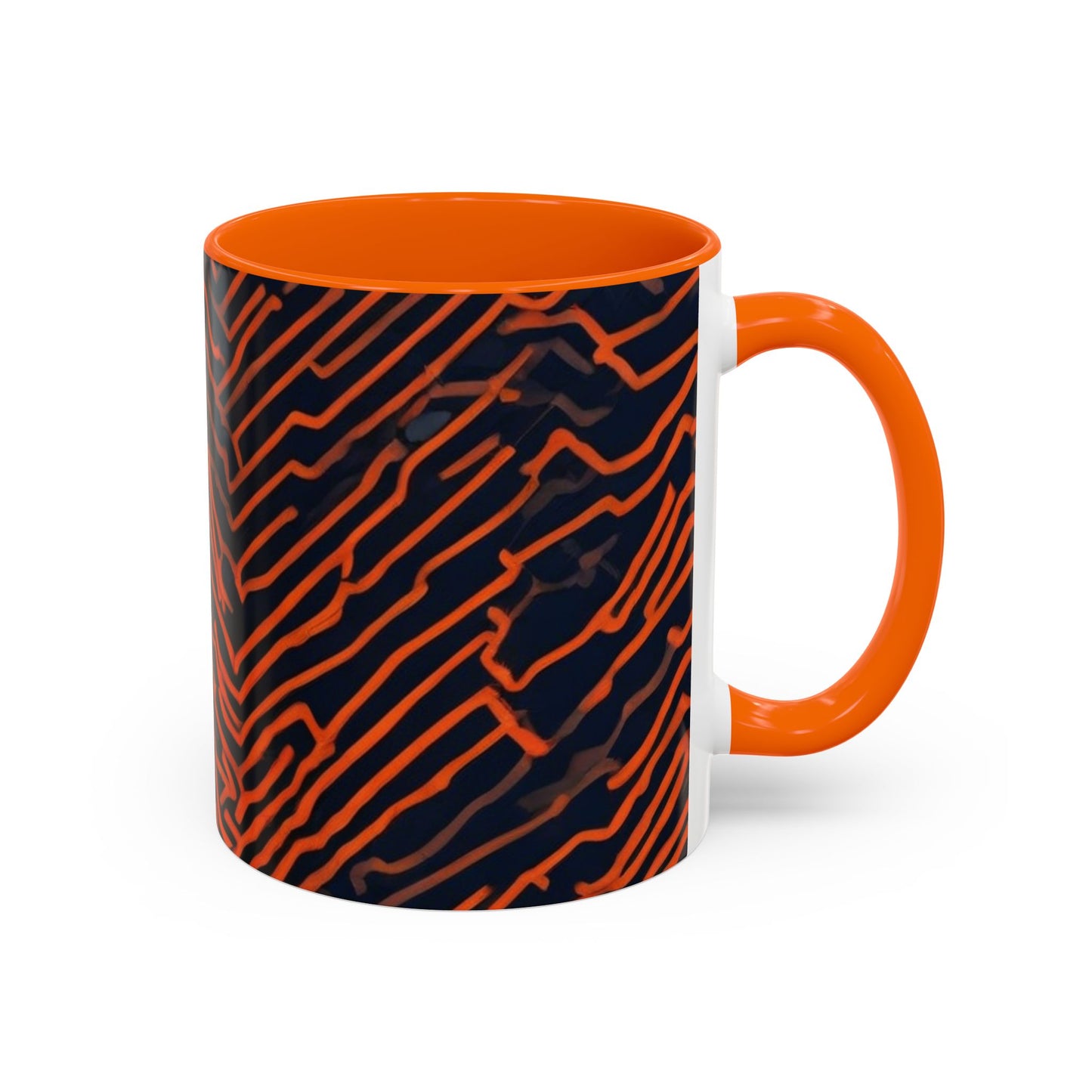 boostlete-field-day-pattern-ekg-modern-0087 — Accent Mug 11oz/15oz