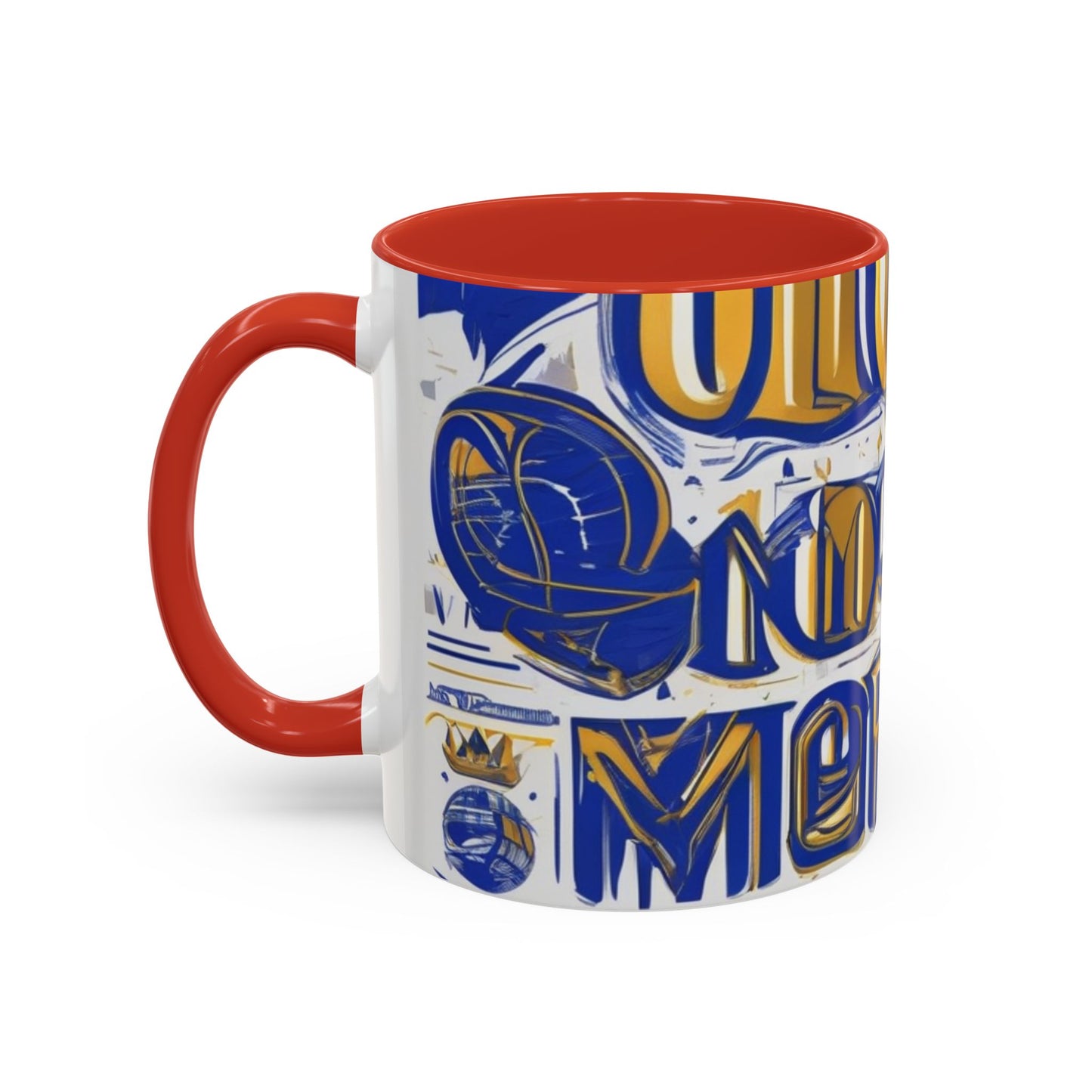 boostlete-am-crew-type-own-the-morning-outline-over-solid-vector-0429 — Accent Mug 11/15oz