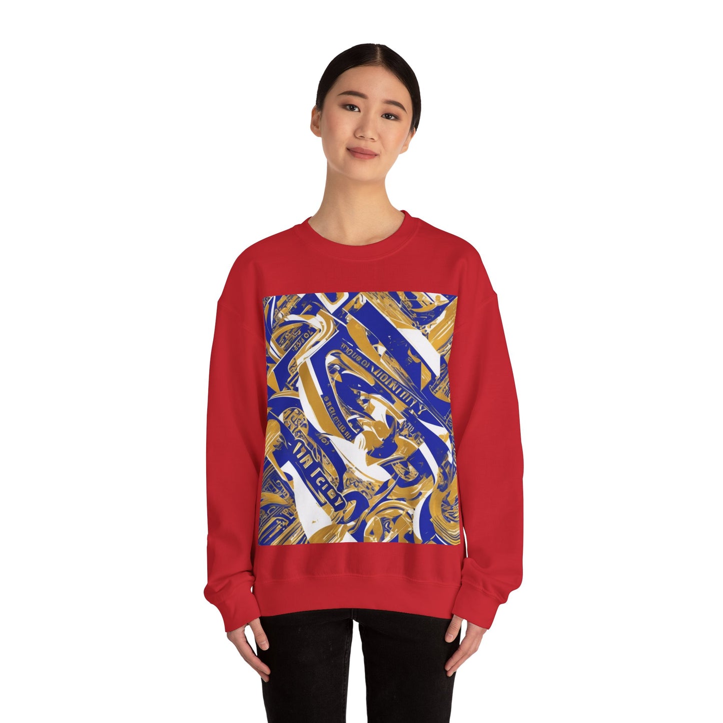 boostlete-pr-season-type-velocity-over-vanity-big-modern-0121 — Unisex Heavy Blend Crewneck Sweatshirt (Gildan)