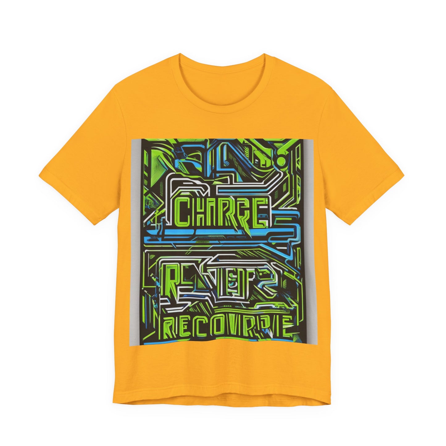 boostlete-pr-season-type-charge-train-recover-outline-over-solid-geometric-0129 — Unisex Jersey Short Sleeve (B+C 3001)