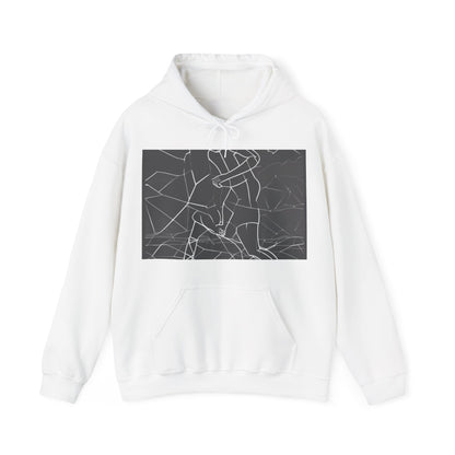 boostlete-pr-season-scene-runner-outline-geometric-1072 — Unisex Heavy Blend Hoodie (G18500)