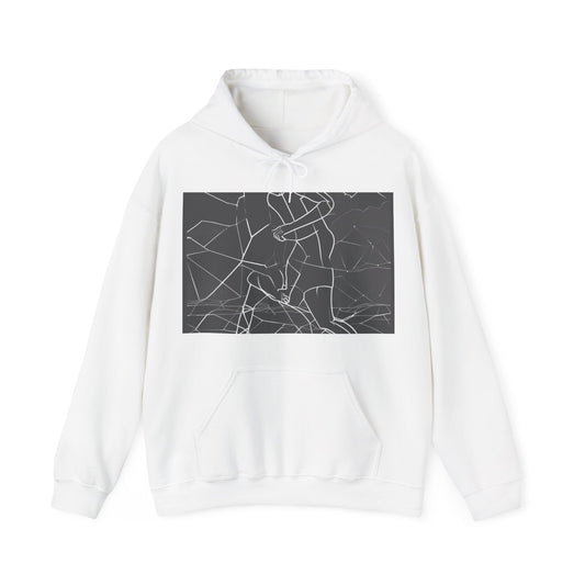 boostlete-pr-season-scene-runner-outline-geometric-1072 — Unisex Heavy Blend Hoodie (G18500)