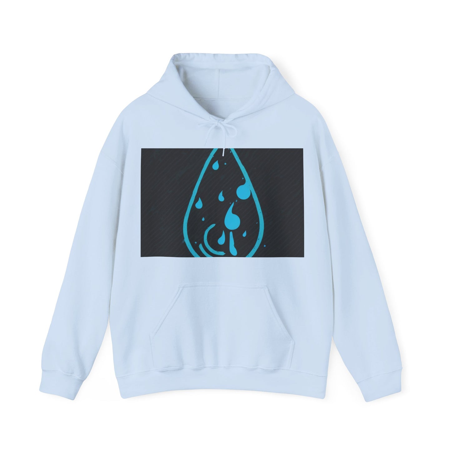 boostlete-iron-intent-icon-water-grainy-vector-0762 — Unisex Heavy Blend Hoodie (G18500)