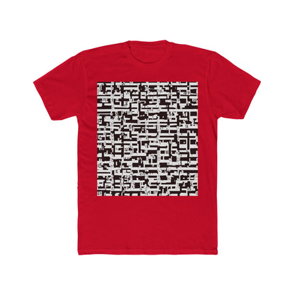 boostlete-iron-intent-pattern-plate-number-badge-0171 — Unisex Cotton Crew Tee (NL 3600)