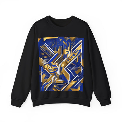 boostlete-am-crew-type-progress-beats-perfect-diagonal-modern-0209 — Unisex Heavy Blend Crewneck Sweatshirt (Gildan)