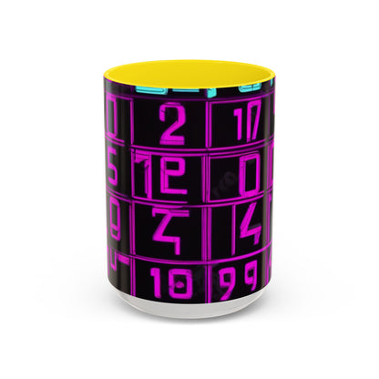 boostlete-iron-intent-pattern-plate-number-retro-0227 — Accent Mug 11oz/15oz