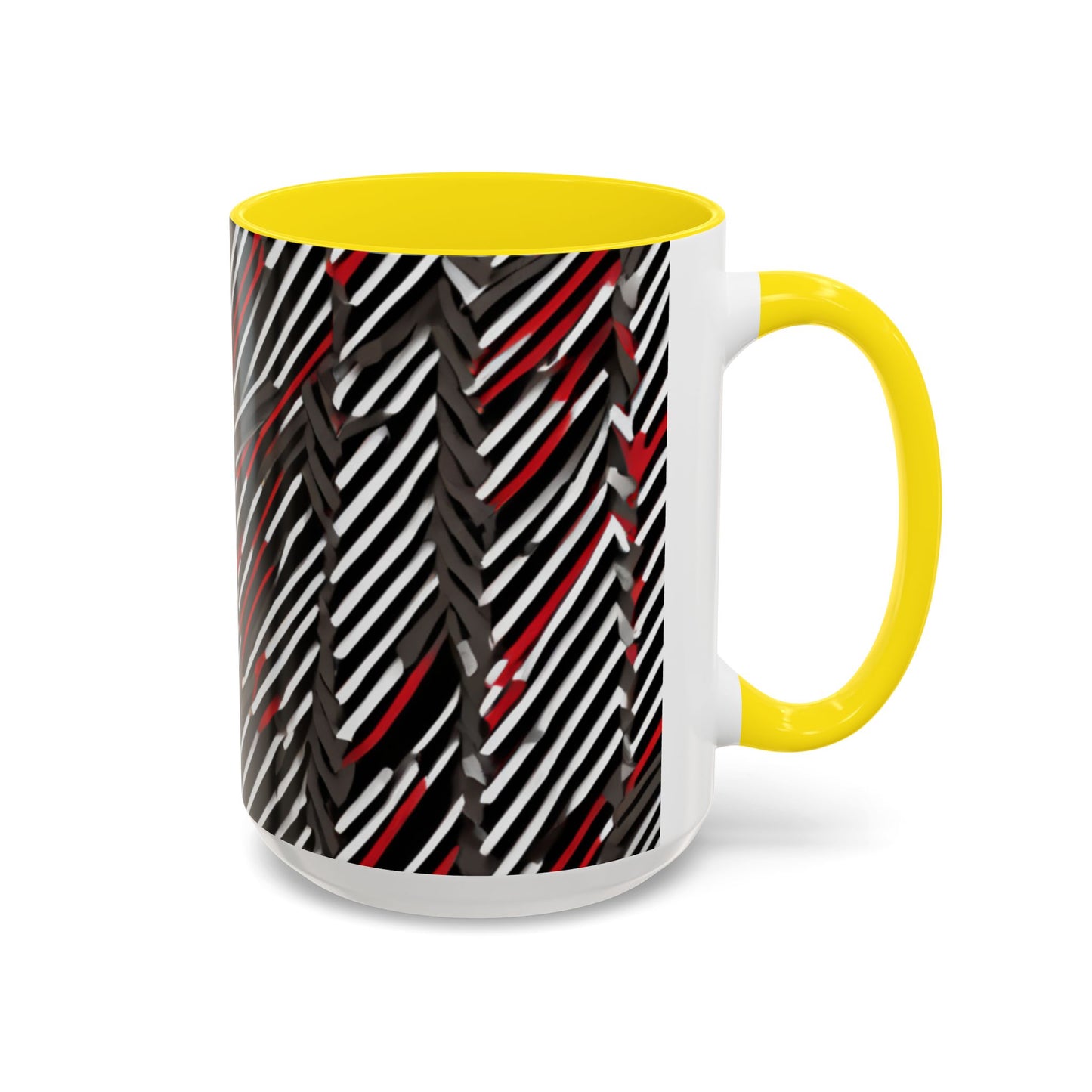 boostlete-field-day-pattern-diagonal-paper-0287 — Accent Mug 11oz/15oz