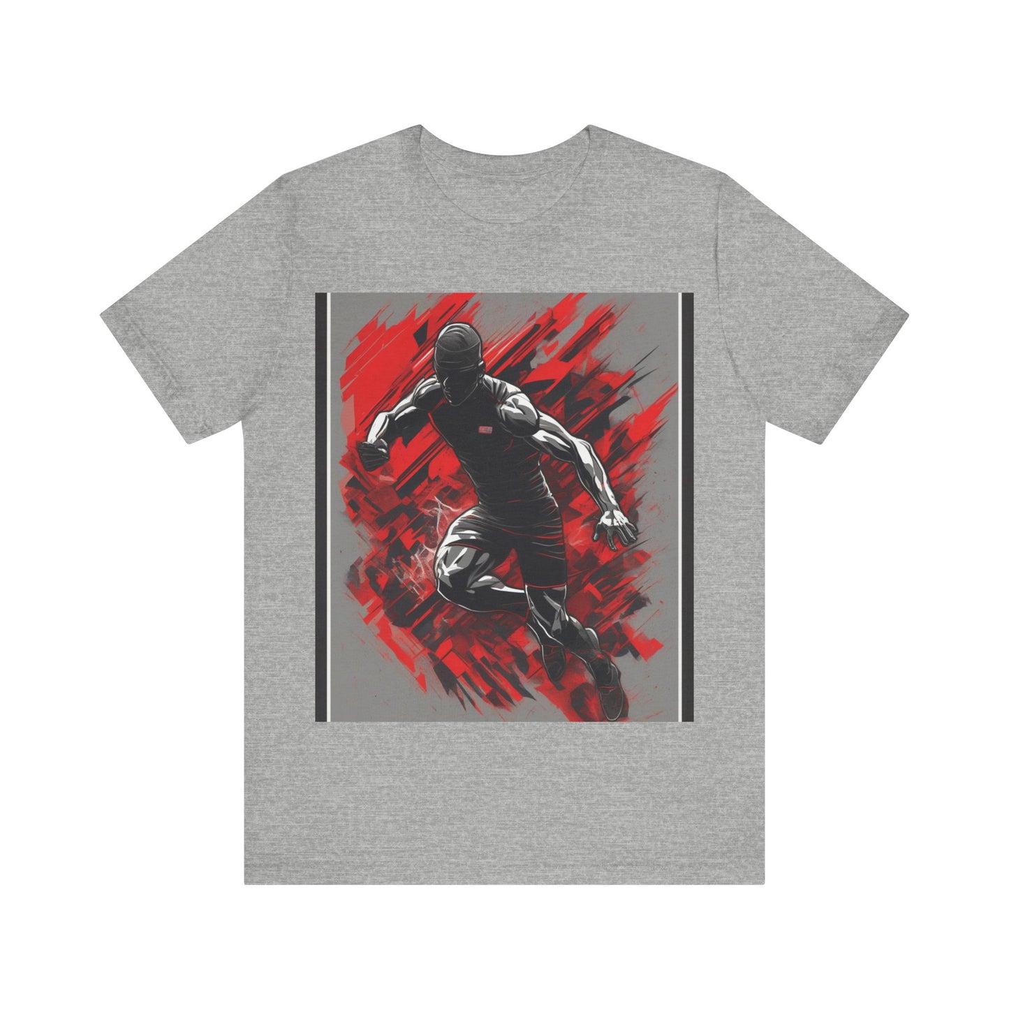 boostlete-field-day-scene-sprinter-glitch-badge-0284 — Unisex Jersey Short Sleeve (B+C 3001)