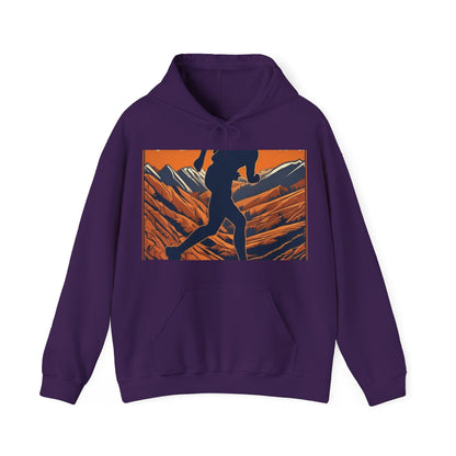 boostlete-iron-intent-scene-trail-3d-retro-0764 — Unisex Heavy Blend Hoodie (G18500)