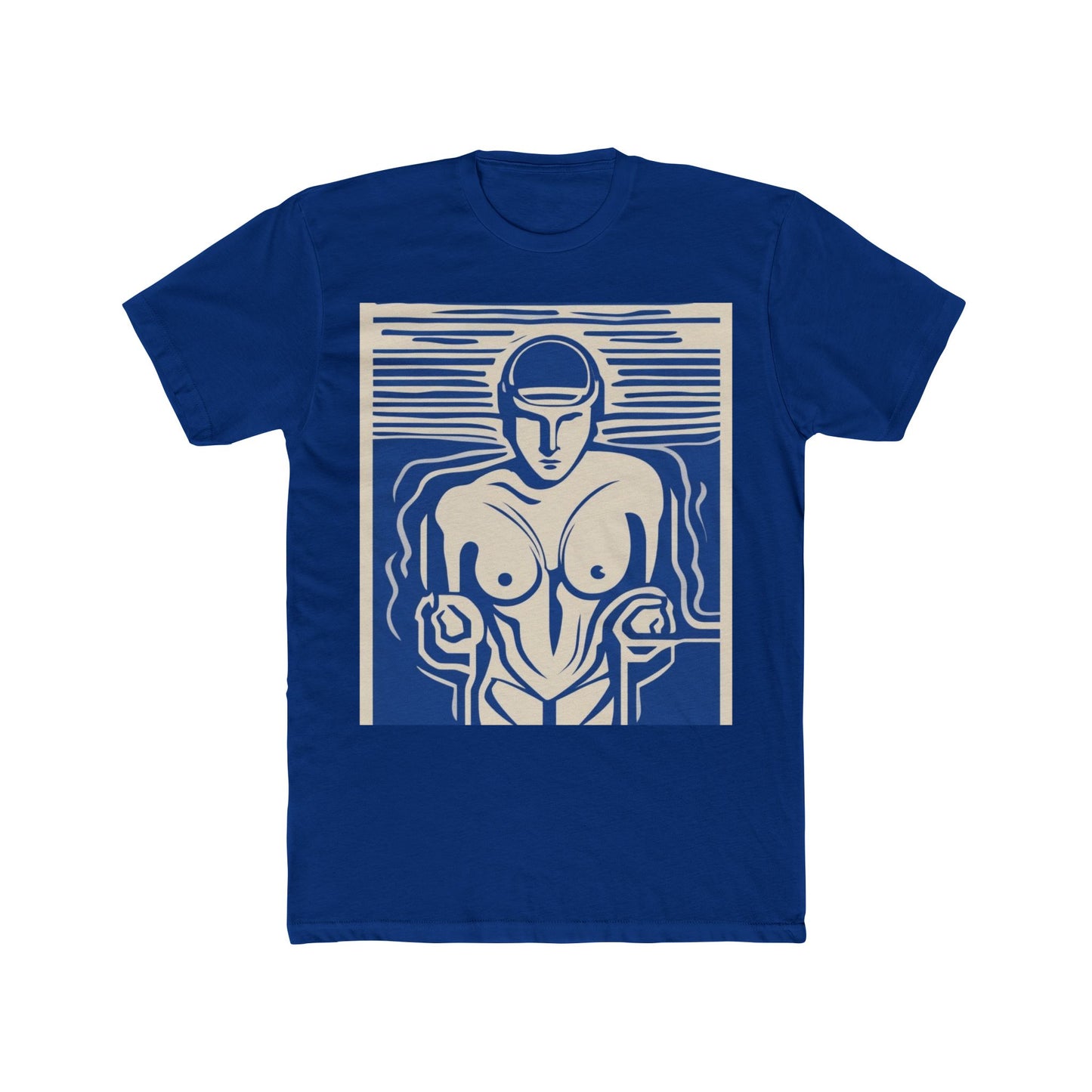 boostlete-boost-mode-icon-swimmer-motion-vector-0062 — Unisex Cotton Crew Tee (NL 3600)