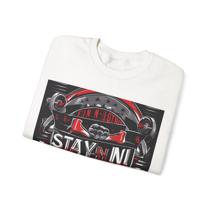 boostlete-rise-grind-type-stay-in-the-fight-banner-retro-1441 — Unisex Heavy Blend Crewneck (G18000)