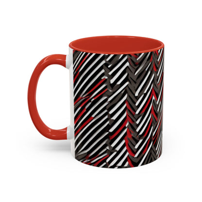 boostlete-field-day-pattern-diagonal-paper-0287 — Accent Mug 11oz/15oz