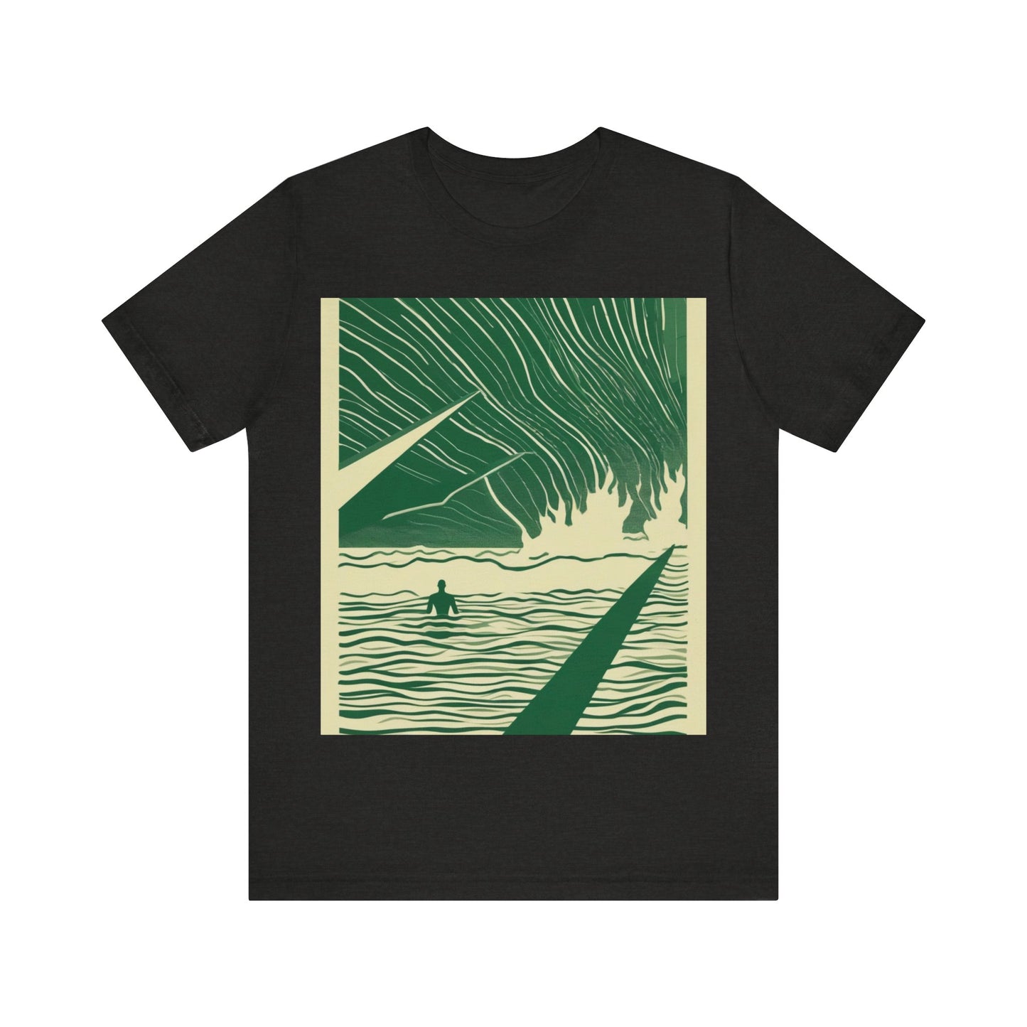 boostlete-mile-by-mile-icon-swimmer-motion-isometric-0078 — Unisex Jersey Short Sleeve (B+C 3001)