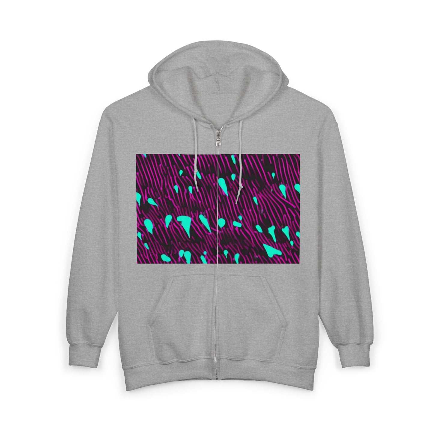 boostlete-am-crew-pattern-dotted-vector-0027 — Unisex Heavy Blend Full-Zip Hooded Sweatshirt