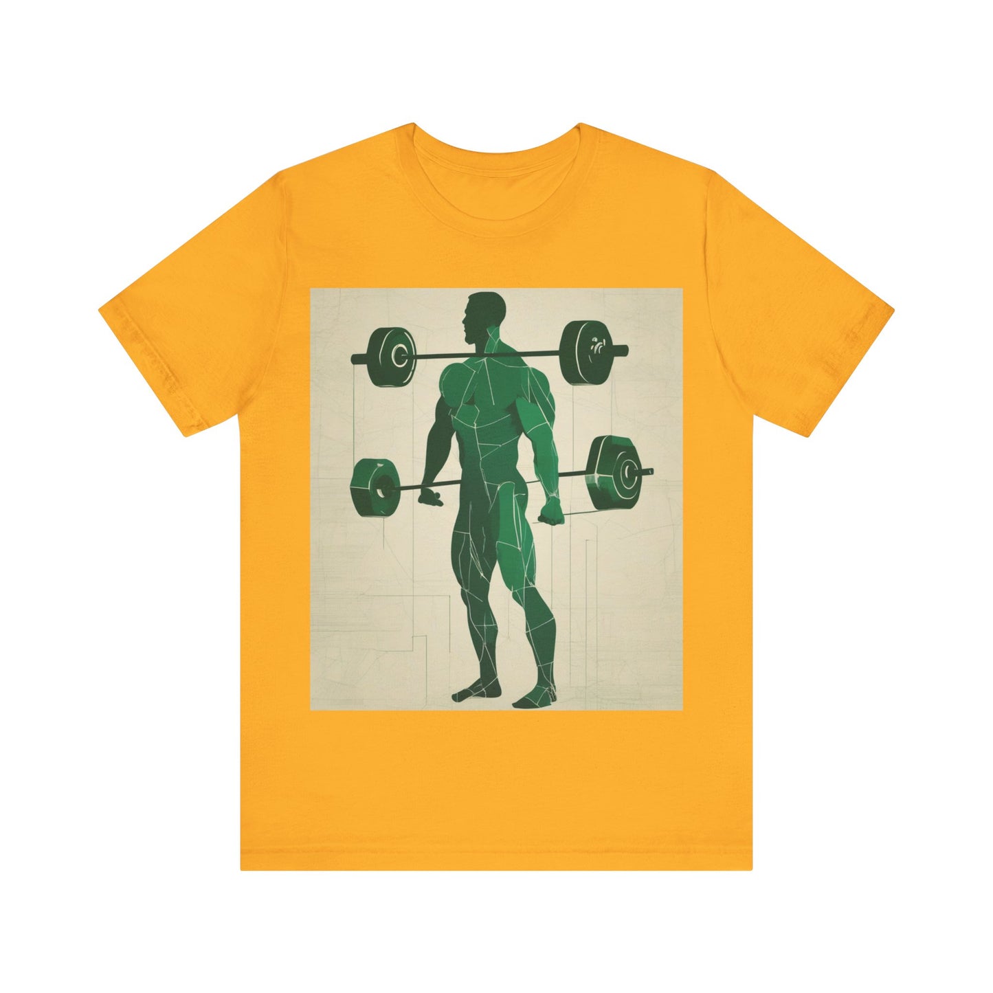 boostlete-boost-mode-scene-deadlift-glitch-blueprint-0044 — Unisex Jersey Short Sleeve (B+C 3001)