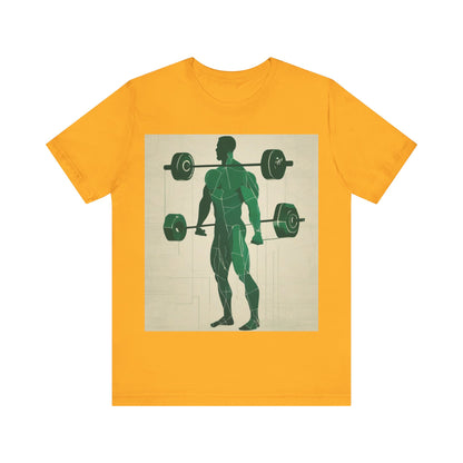 boostlete-boost-mode-scene-deadlift-glitch-blueprint-0044 — Unisex Jersey Short Sleeve (B+C 3001)