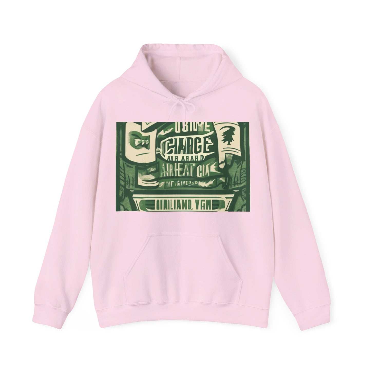 boostlete-am-crew-type-charge-ahead-banner-paper-0965 — Unisex Heavy Blend Hoodie (G18500)