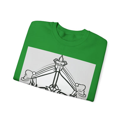 boostlete-quiet-power-icon-crown-outline-badge-0130 — Unisex Heavy Blend Crewneck Sweatshirt (Gildan)