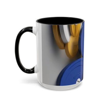 boostlete-field-day-icon-barbell-offset-geometric-0150 — Accent Mug 11oz/15oz