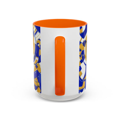 boostlete-field-day-icon-barbell-grainy-line-art-0906 — Accent Mug 11/15oz