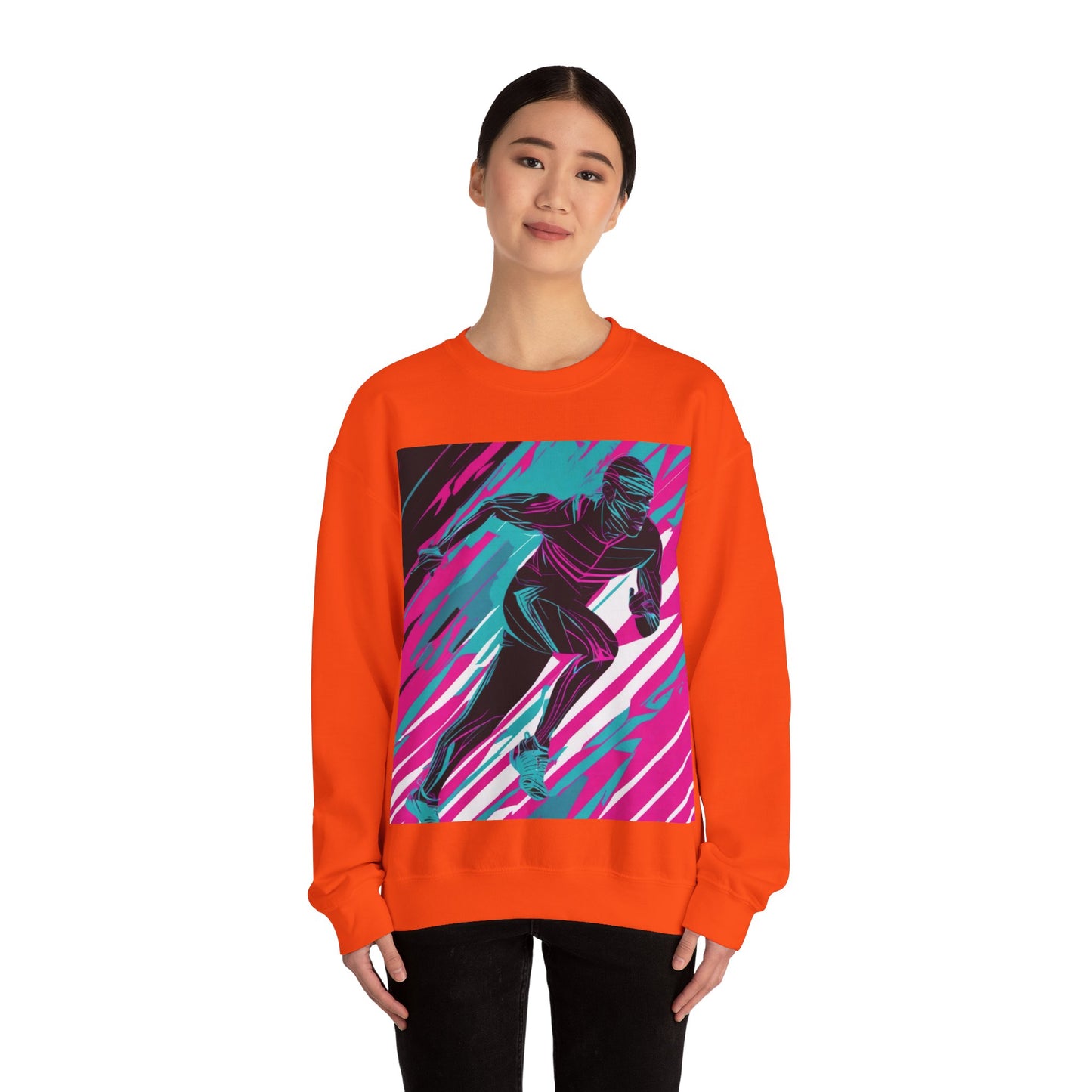 boostlete-mile-by-mile-scene-sprinter-motion-modern-0828 — Unisex Heavy Blend Crewneck (G18000)