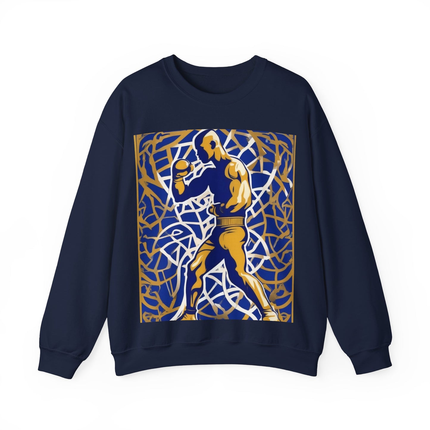 boostlete-field-day-scene-boxer-offset-paper-0776 — Unisex Heavy Blend Crewneck (G18000)