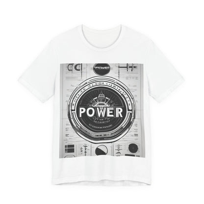 boostlete-boost-mode-type-power-in-quiet-badge-blueprint-0245 — Unisex Jersey Short Sleeve (B+C 3001)