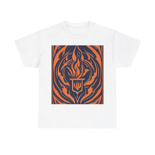 boostlete-quiet-power-icon-flame-duotone-athletic-0158 — Unisex Heavy Cotton Tee (Gildan 5000)