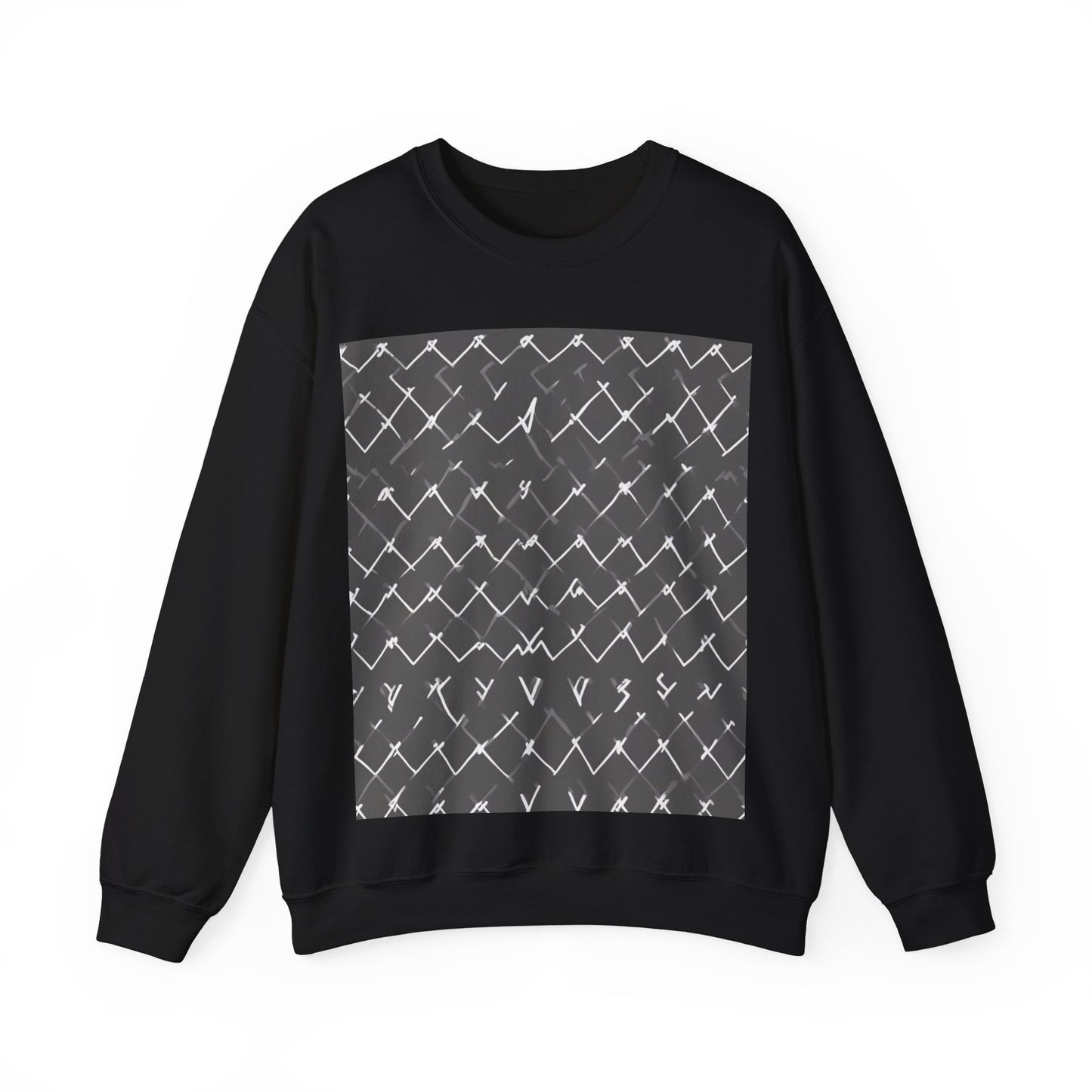 boostlete-am-crew-pattern-ekg-bold-0047 — Unisex Heavy Blend Crewneck Sweatshirt (Gildan)