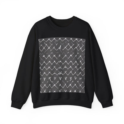 boostlete-am-crew-pattern-ekg-bold-0047 — Unisex Heavy Blend Crewneck Sweatshirt (Gildan)