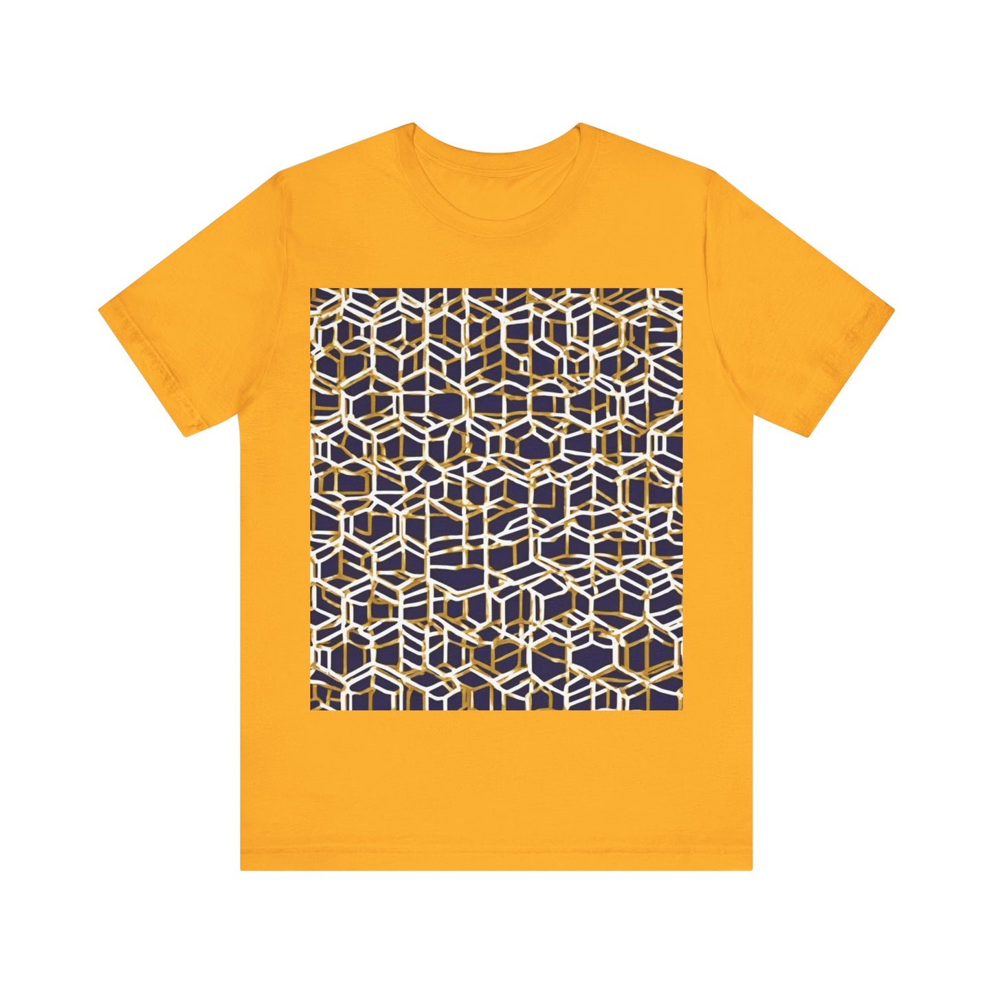 boostlete-am-crew-pattern-hex-industrial-0131 — Unisex Jersey Short Sleeve (B+C 3001)