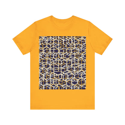 boostlete-am-crew-pattern-hex-industrial-0131 — Unisex Jersey Short Sleeve (B+C 3001)